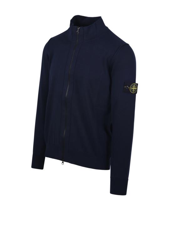 스톤 아일랜드 집업 니트 8015542B2V0020 NAVY BLUE DOM - STONE ISLAND