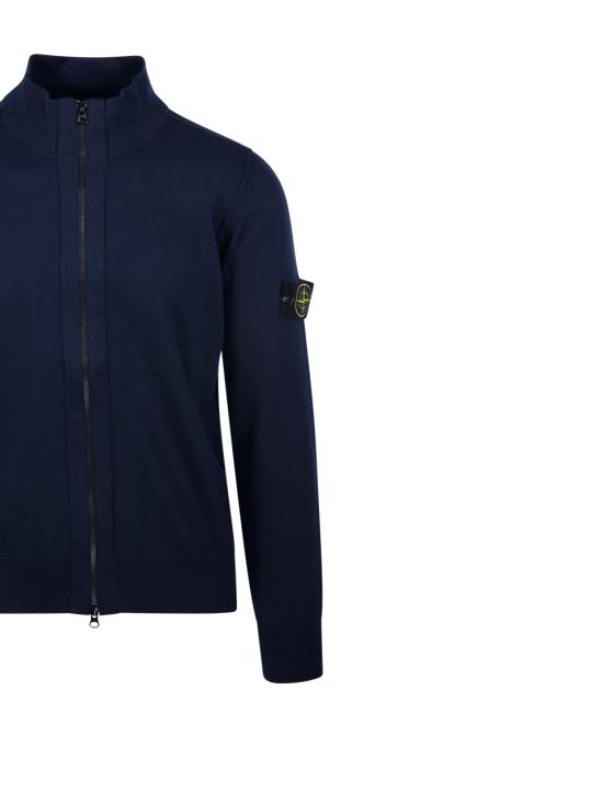  스톤 아일랜드 집업 니트 8015542B2V0020 NAVY BLUE DOM - STONE ISLAND