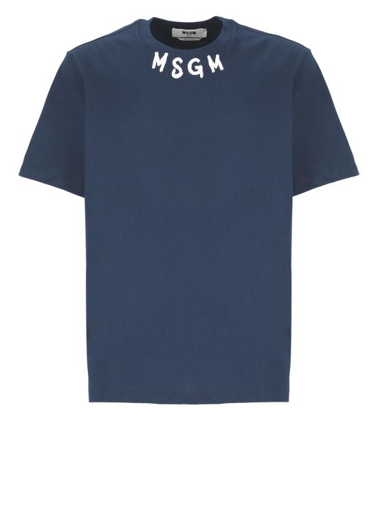  엠에스지엠 반팔 티셔츠 3640MM11824700289 NAVY DOM