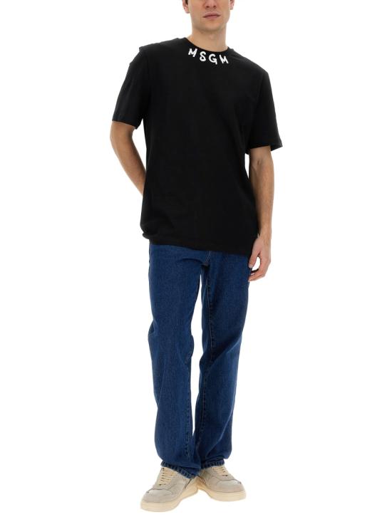  엠에스지엠 반팔 티셔츠 3640MM11824700299 BLACK DOM - MSGM