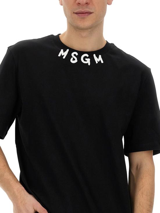  엠에스지엠 반팔 티셔츠 3640MM11824700299 BLACK DOM - MSGM