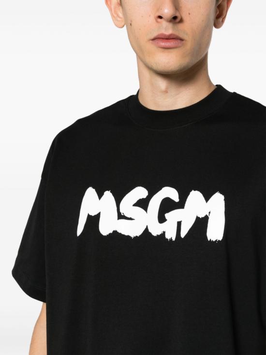  엠에스지엠 반팔 티셔츠 3640MM13124700299 BLACK DOM - MSGM