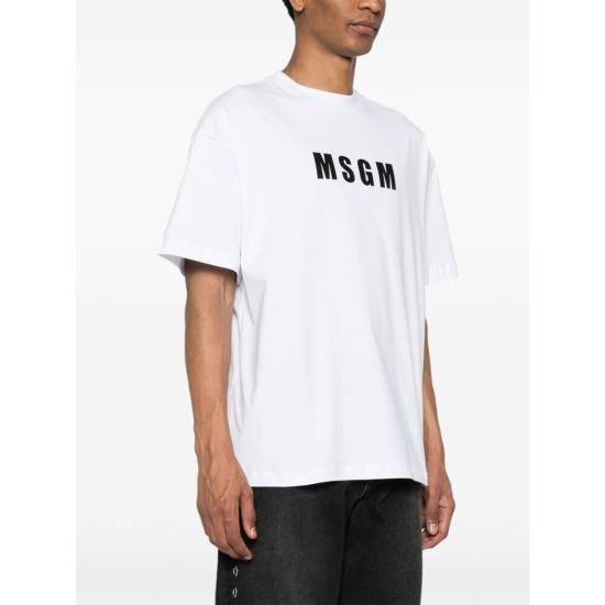  엠에스지엠 반팔 티셔츠 3640MM12824700201 WHITE DOM - MSGM