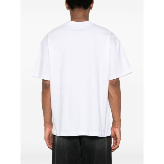  엠에스지엠 반팔 티셔츠 3640MM12824700201 WHITE DOM - MSGM