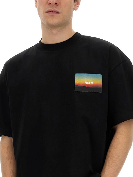  엠에스지엠 반팔 티셔츠 3640MM15424700299 BLACK DOM - MSGM