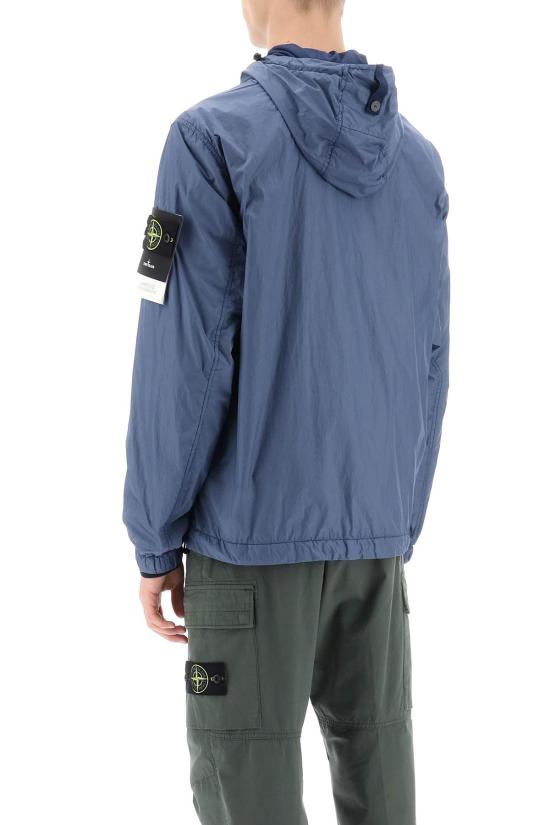  스톤 아일랜드 가죽 자켓 801540922V0024 AVIO BLUE DOM - STONE ISLAND