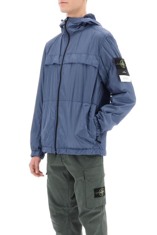  스톤 아일랜드 가죽 자켓 801540922V0024 AVIO BLUE DOM - STONE ISLAND