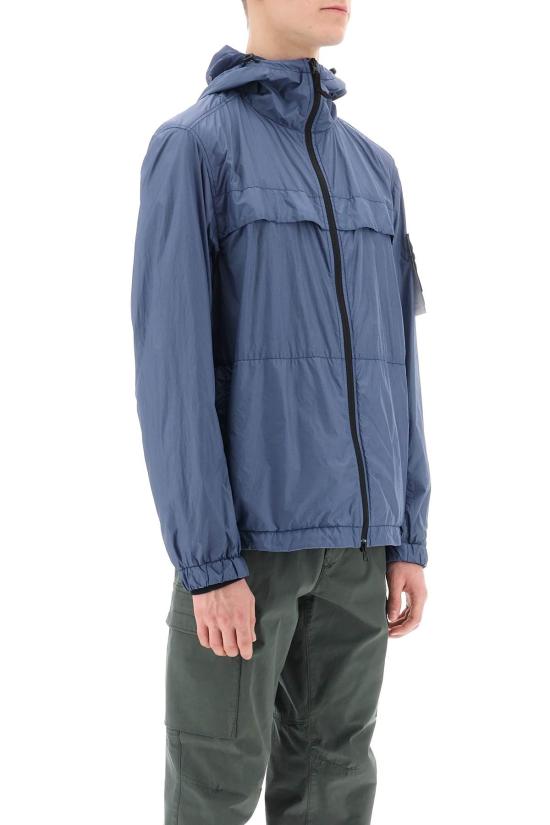  스톤 아일랜드 가죽 자켓 801540922V0024 AVIO BLUE DOM - STONE ISLAND