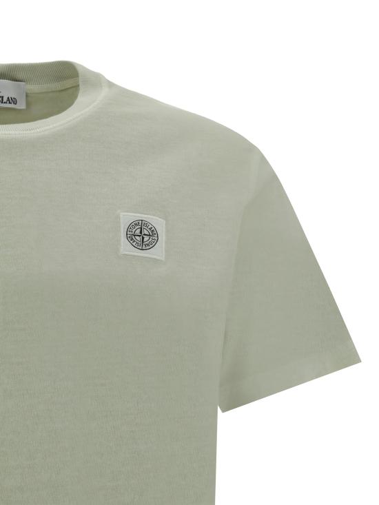  스톤 아일랜드 반팔 티셔츠 801523757V0151 PISTACHIO DOM - STONE ISLAND
