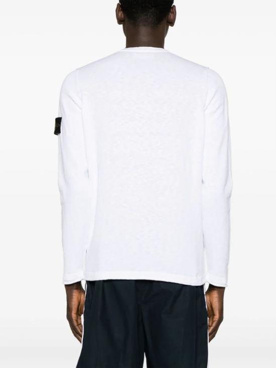  스톤 아일랜드 스웨터 8015502B0V0001 WHITE DOM - STONE ISLAND