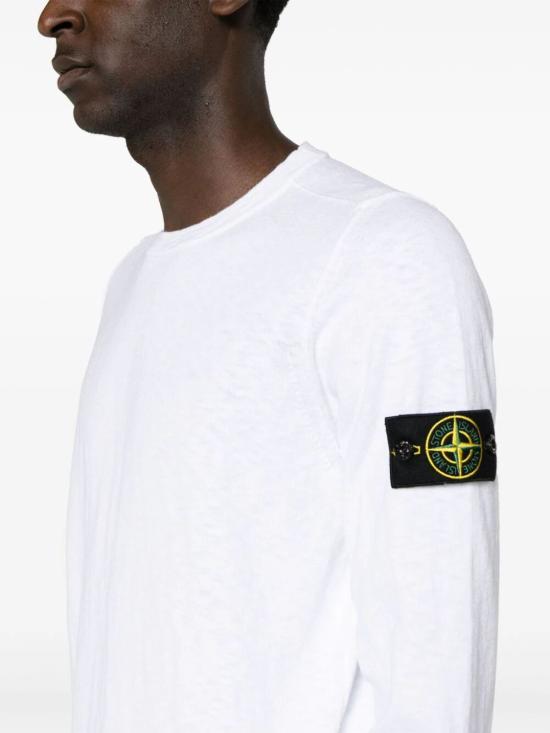  스톤 아일랜드 스웨터 8015502B0V0001 WHITE DOM - STONE ISLAND