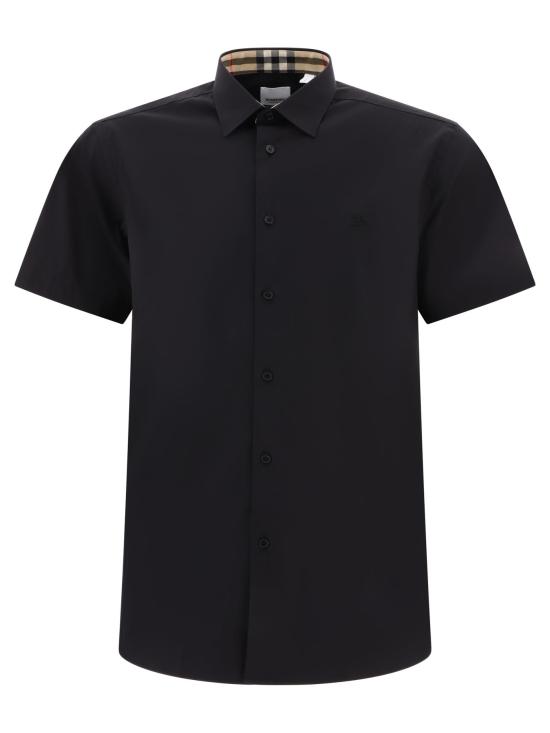  버버리 셔필드 반팔 셔츠  8079596 BLACK DOM