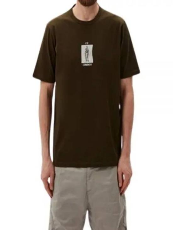  씨피 컴퍼니 반팔 티셔츠 16CMTS163A 006203W 683 IVY GREEN DOM