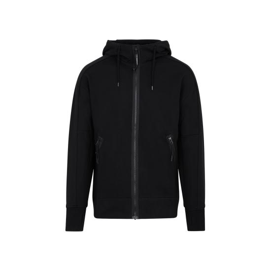  씨피 컴퍼니 후드 티셔츠 16CMSS082A005086W999 BLACK DOM - C.P. COMPANY