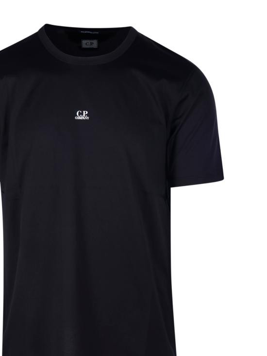  씨피 컴퍼니 반팔 티셔츠 16CMTS088A 006374G 999 BLACK DOM - C.P. COMPANY