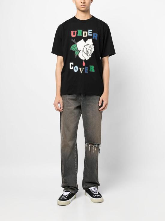  언더커버 반팔 티셔츠 UC2C3807 BLACK DOM - UNDERCOVER