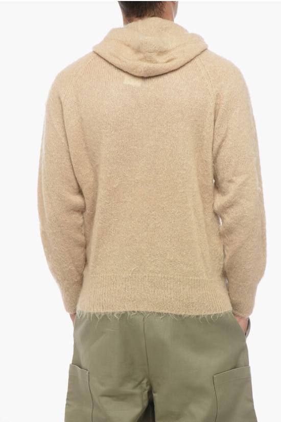  오라리 브러쉬드 슈퍼 키드 모헤어 후드 니트 A23AP01KM - AURALEE