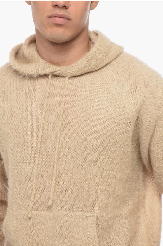  오라리 브러쉬드 슈퍼 키드 모헤어 후드 니트 A23AP01KM - AURALEE