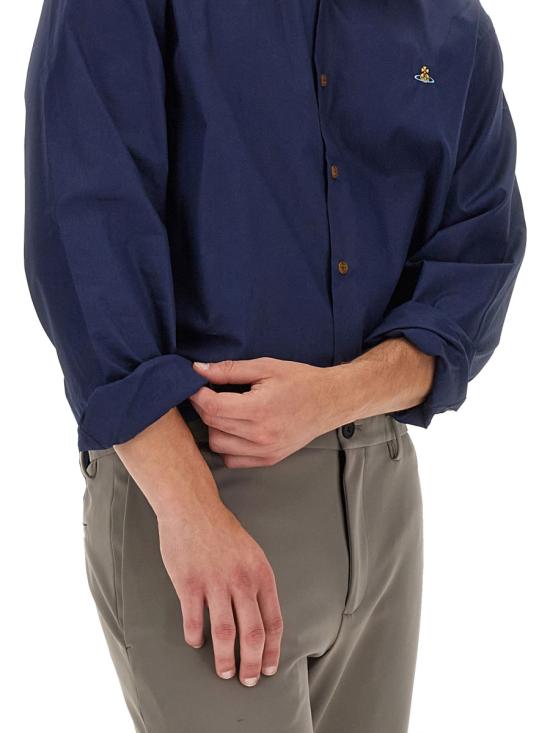  비비안웨스트우드 긴팔 셔츠 2401000JW009QK410 NAVY DOM - VIVIENNE WESTWOOD