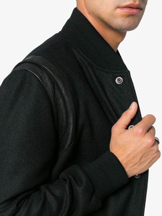  생로랑 봄버 자켓 354718Y197Q1000 BLACK DOM - SAINT LAURENT