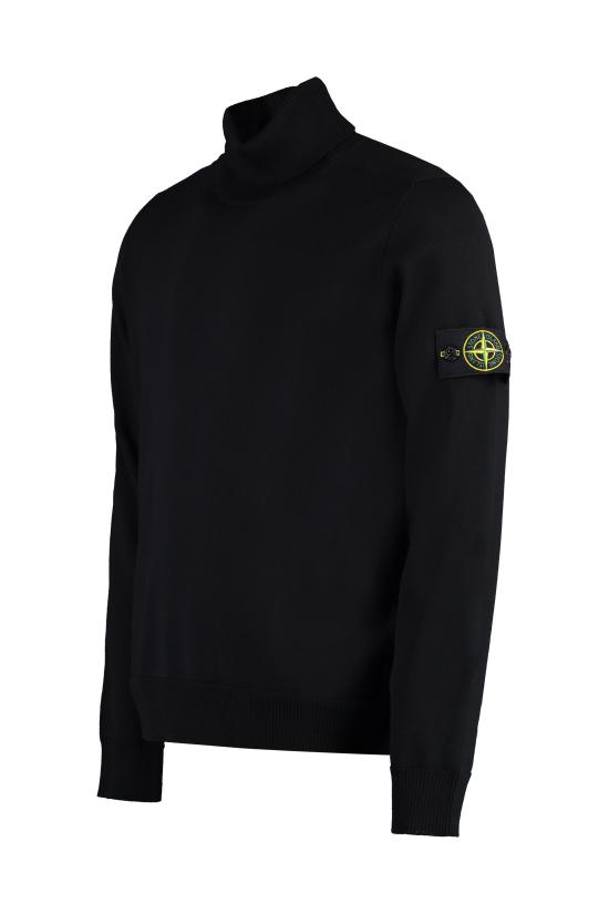  스톤 아일랜드 터틀넥 스웨터 7915525C4A0029 BLACK DOM - STONE ISLAND