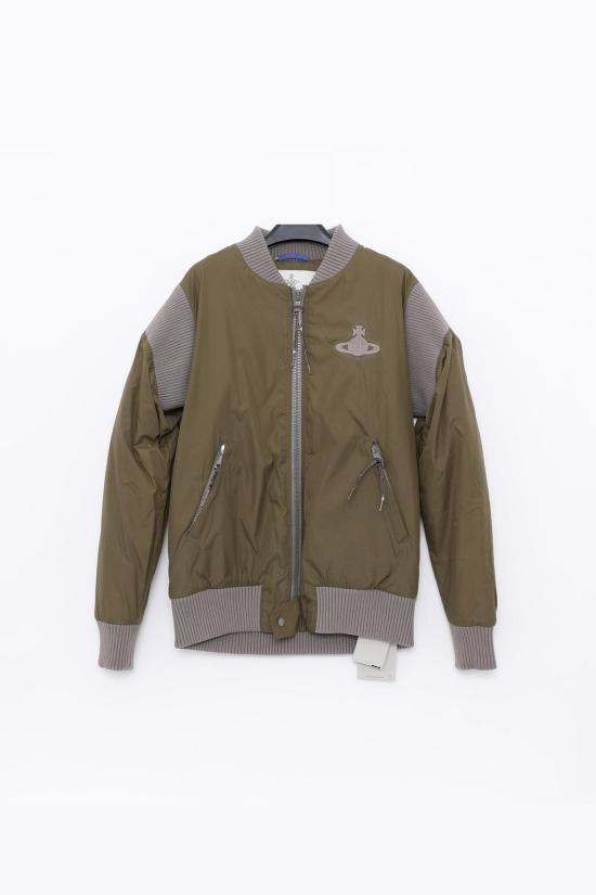  비비안웨스트우드 봄버 자켓 33040009W00M3M402 MILITARY GREEN DOM