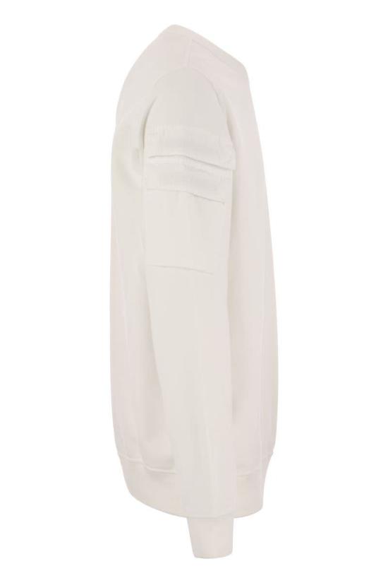  스톤 아일랜드 긴팔 티셔츠 791560577V0001 WHITE DOM - STONE ISLAND