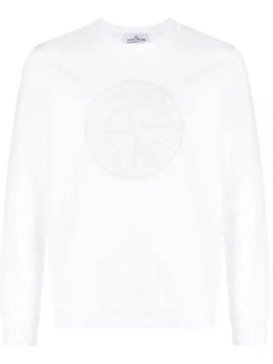 스톤 아일랜드 긴팔 티셔츠 791566559V0001 WHITE DOM