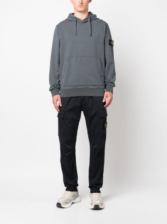  스톤 아일랜드 후드 티셔츠 791564151V0062 LEAD GREY DOM - STONE ISLAND