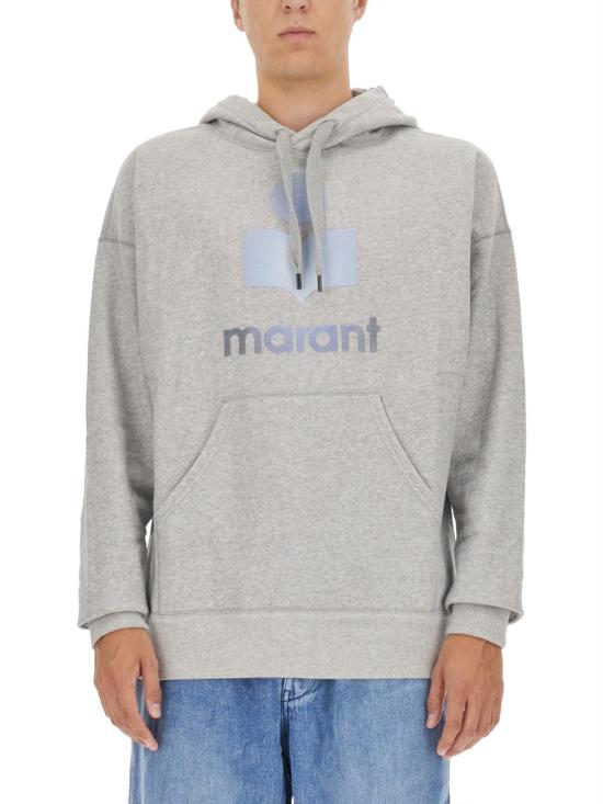  이자벨마랑 마일리 로고 후드 티셔츠 SW0027HA A3M95H 02GY GRAY DOM - ISABEL MARANT