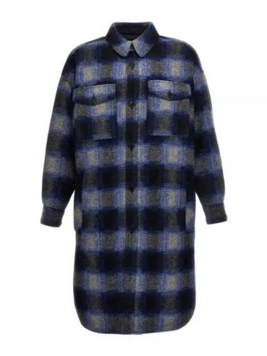  이자벨마랑 긴팔 셔츠 MA0070HAA3D06H30NA NAVY DOM