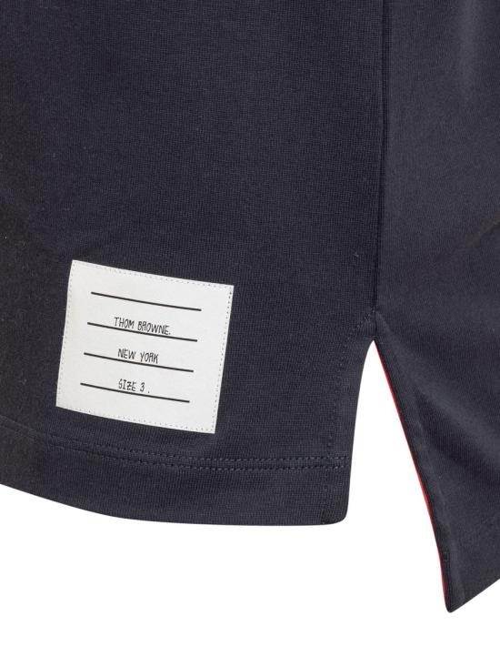  톰브라운 반팔 티셔츠 MJS221A J0058 415 NAVY DOM - THOM BROWNE