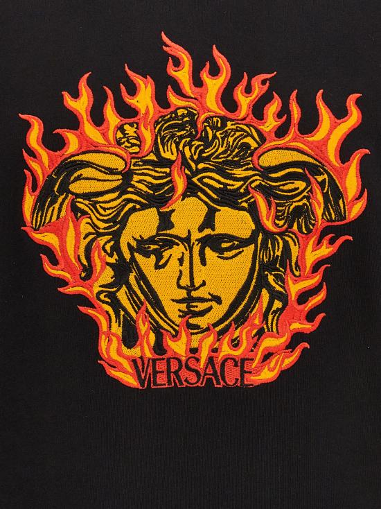  베르사체 긴팔 티셔츠 10106881A077511B000 BLACK DOM - VERSACE
