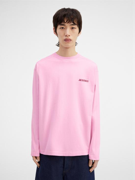  자크뮈스 긴팔 티셔츠 236JS19021024DA JELLY PRINT PINK DOM - JACQUEMUS
