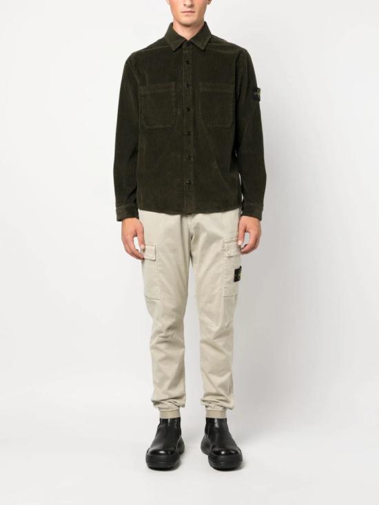  스톤 아일랜드 긴팔 셔츠 791511311V0058 OLIVE DOM - STONE ISLAND