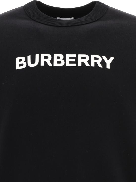  버버리 프론트 로고 스웨트 셔츠 8055312 BLACK DOM - BURBERRY