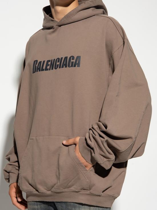  발렌시아가 후드 티셔츠 729361 TNVL2 7761 DOM - BALENCIAGA