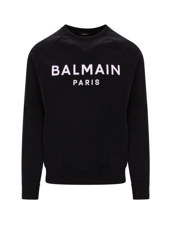  발망 긴팔 티셔츠 BH1JQ005BB65EAB BLACK DOM