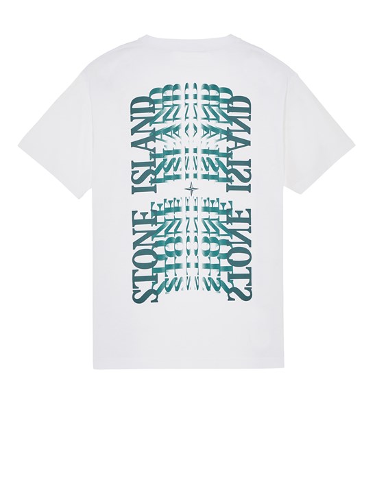  스톤 아일랜드 반팔 티셔츠 78152NS86V0001 WHITE DOM - STONE ISLAND