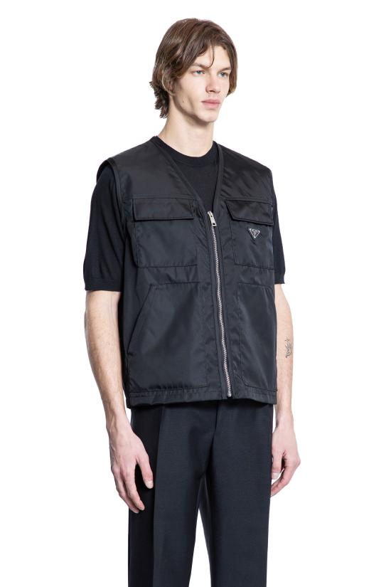 25SS 프라다 베스트 SGC2611WQ8F0002 BLACK DOM - PRADA