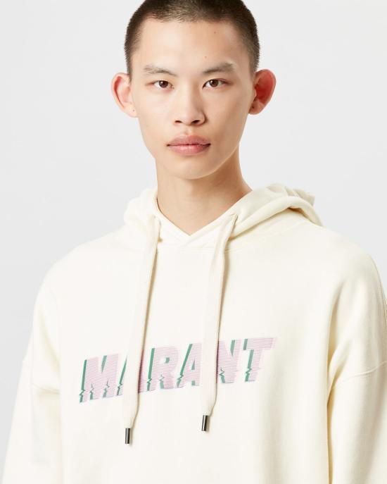  이자벨마랑 마일리 로고 후드 티셔츠 SW0027HAA1M48H90VA DOM - ISABEL MARANT