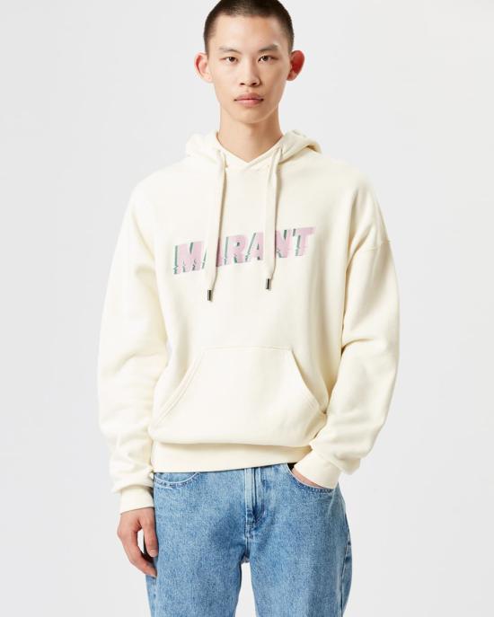  이자벨마랑 마일리 로고 후드 티셔츠 SW0027HAA1M48H90VA DOM - ISABEL MARANT