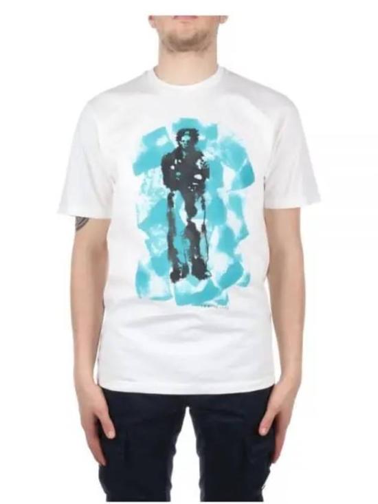  씨피 컴퍼니 반팔 티셔츠 14CMTS347A 005431G GAUZE WHITE DOM