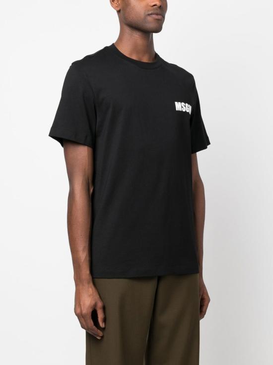 25SS 엠에스지엠 반팔 티셔츠 3440MM19623700299 BLACK DOM - MSGM