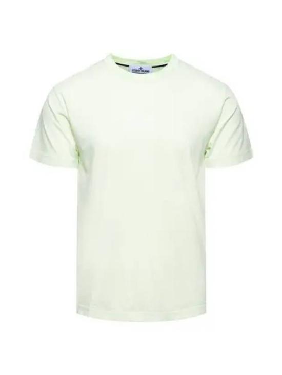  스톤 아일랜드 반팔 티셔츠 78152NS89V0052 LIGHT GREEN DOM