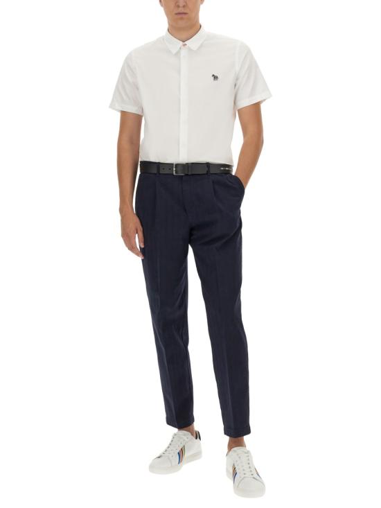  폴 스미스 반팔 셔츠 M2R524TFZEBRA01 WHITE DOM - PAUL SMITH