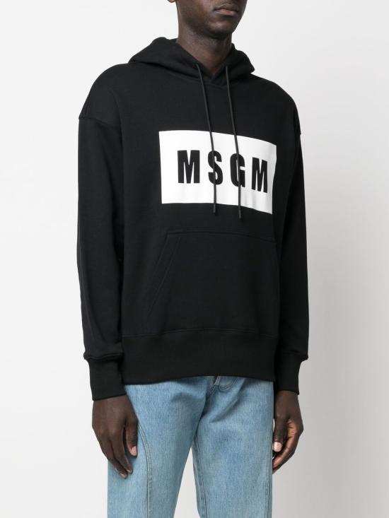  엠에스지엠 후드 티셔츠 2000MM52520000199 BLACK DOM - MSGM