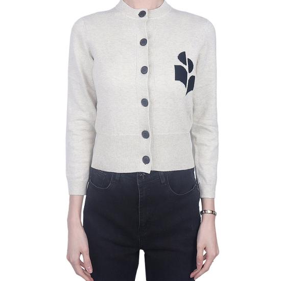 25SS 이자벨마랑 NEWTON 뉴턴 가디건 CA0040FAA1X05E02LY LIGHT GREY DOM - ISABEL MARANT