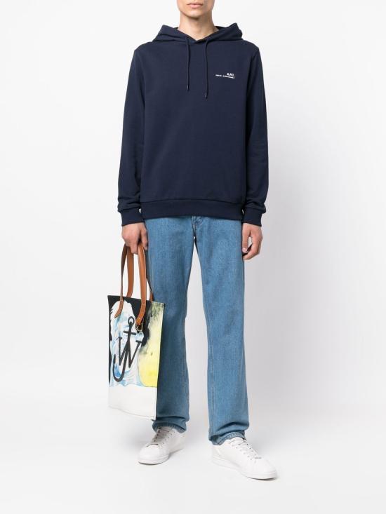  아페쎄 후드 티셔츠 COFBQH27672IAK NAVY DOM - A.P.C.