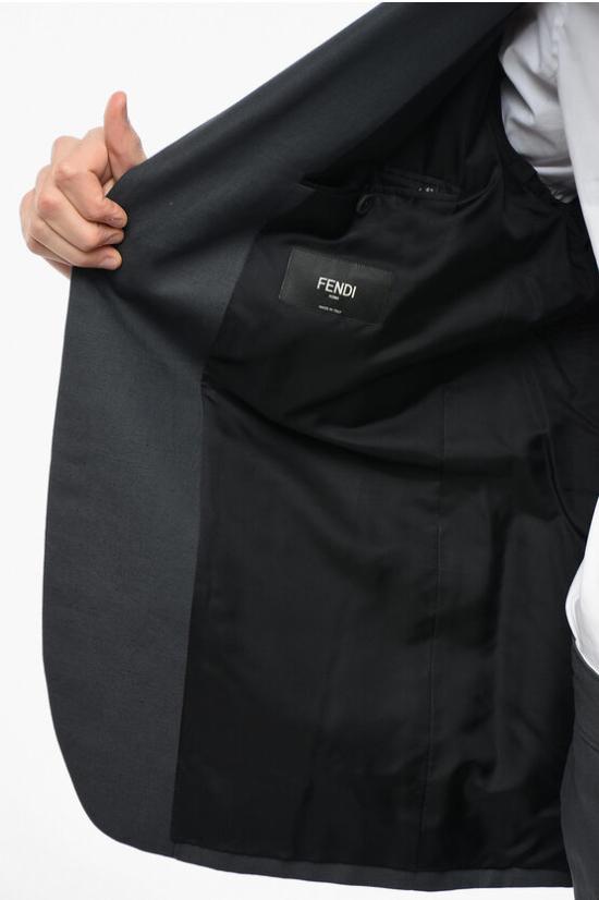  펜디 수트 자켓 FJ0657AIEZF0Y8X GRAY DOM - FENDI